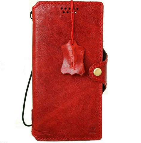 Genuine Leather Case For Apple iPhone 11 12 13 14 15 Pro Max 6 7 8 plus SE 2020 XS Wallet  Book Vintage Style Credit Card Slots Cover Wireless Full Grain Davis luxury Mini Art Red Wine