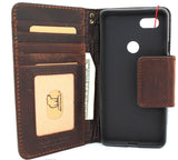 Genuine Real Leather Case for Google Pixel 3 XL Book Wallet Handmade holder Retro Luxury magnetic Davis 1948