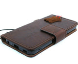 Genuine vintage leather Case for LG G8 book detachable wallet magnetic Removable cover slim brown cards slots handmade daviscase 8