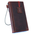 Handmade genuine Italian leather phone case for Samsung Galaxy S8 Active with wallet features, mag holder, and stand function.