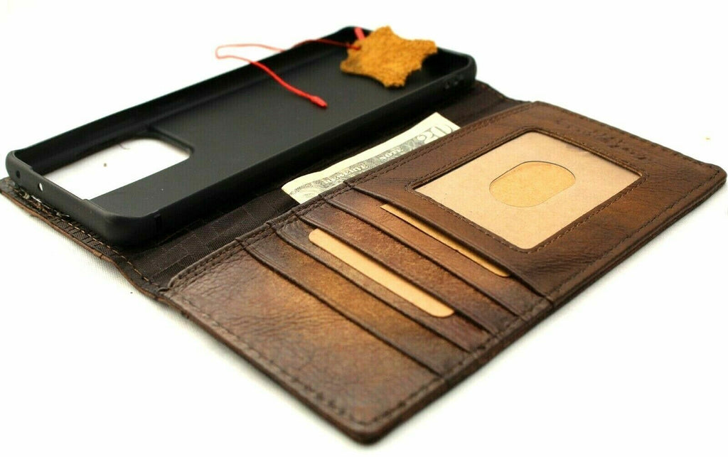 Vintage crocodile leather phone case for Galaxy S26, S22, S23, S24, S25 Ultra, S8, S9, Note FE with mini wallet feature by DAVISCASE