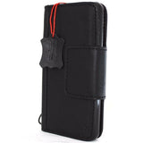 Genuine realretro leather case for LG G6 book walle magnet cover handmade luxury black slim daviscase