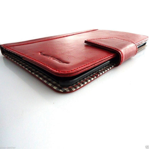 echte Echtledertasche für Apple iPad Mini Case Cover Handtasche rot Apple 2 3