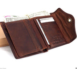 Genuine Men Leather wallet Money Billfold skin ART Special Design Money Clip R