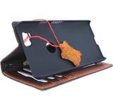 Echtlederhülle für Google Pixel 2, Book Wallet, handgefertigt, Retro-Luxus, IL Slim Davis