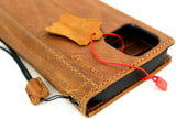 Étui en cuir souple marron véritable pour Apple iPhone 12 Mini livre portefeuille Design Vintage fenêtre d'identification cartes de crédit couverture souple mince DavisCase