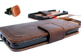 Genuine Dark Soft Leather Case for iPhone SE 2 (2020) Cover Book Wallet Cards Magnetic closure Slim Classic + Magnetic Car Holder Davis