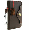 Handmade genuine leather phone case for Samsung Galaxy S24, S25, Fold 3-7, and A series, with wallet clasp by DAVISCASE.