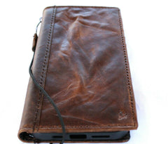 Genuine Leather For Apple iPhone 11 12 13 14 15 Pro Max 6 7 8 plus SE 2 XS Case Galaxy s22 s21 s20 Ultra s8 s9 Note 8 9 10 20 21 A71 A51 A12 A31 4G 5G plus Lile Wallet Book Vintage Credit Cover Wireless Full Grain Shark luxury Retro Diy wrinkled Mini