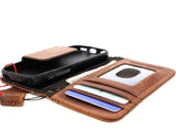 genuine real leather case for iphone 5 5s 5c SE book wallet credit card  cover  magnet bracket daviscase