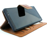 Véritable étui en cuir tanné véritable pour Samsung Galaxy NOTE 8 couverture de portefeuille de livre doux vintage fentes pour cartes mince chargement sans fil daviscase 