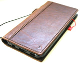 Étui en cuir véritable foncé pour LG V60, couverture portefeuille mince et souple, marron, fentes pour cartes, Style Vintage, fait à la main DavisCase 