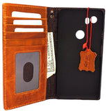 Étui en cuir véritable tanné pour Google Pixel 2 XL Book Wallet Porte-monnaie fait à la main Rétro Luxe slim IL Davis 1948