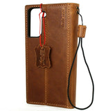 Genuine leather Case for Samsung Galaxy S22 Plus 5G book wallet cover Cards Wireless Tan charging holder luxury rubber ID