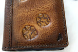 Genuine Leather Case Wallet For Apple iPhone 11 12 13 14 15 Pro Max 7 8 plus SE XS Book Vintage Handcraft Dog Paw Style Credit Card Slots Cover Wireless Bear Full Grain Davis luxury Tiger stamping Cat