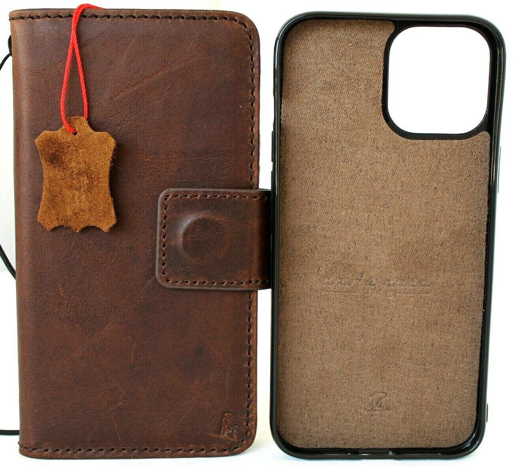 Genuine Leather Wallet Case For Apple iPhone 11 Pro Max Cover