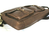 Echtes natürliches weiches Leder Umhängetasche Handtasche Mann Laptop Mac Book Tab Daviscase 