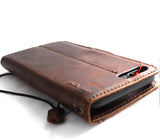 Echtleder-Hülle für iPhone 8 Plus, Buch-Brieftaschen-Abdeckung, Kartenfächer, schlankes, kabelloses Laden im Vintage-Stil, weiche Luxus-Halterung von Daviscase