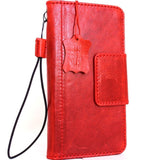 Genuine retro leather Case for Samsung Galaxy S8 book high quality wallet magnet cover wine Red jafo 48