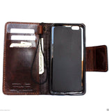 véritable étui en cuir véritable huilé pour iPhone 6s Plus couverture livre portefeuille bande carte de crédit id magnétique affaires mince aimant JP daviscase
