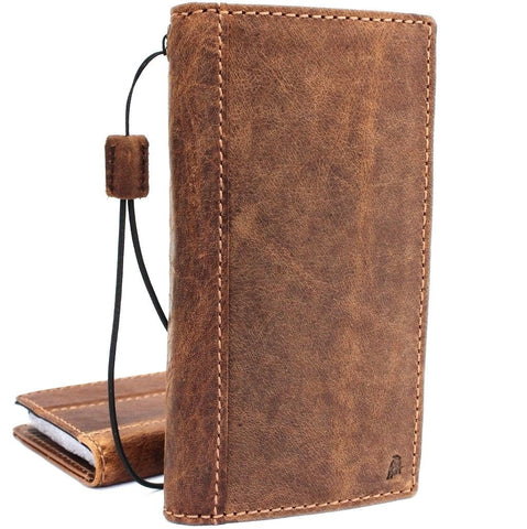 Genuine vintage leather Case for Samsung Galaxy S9 Plus book wallet elastic strap cover cards slots Jafo daviscase wireless charging