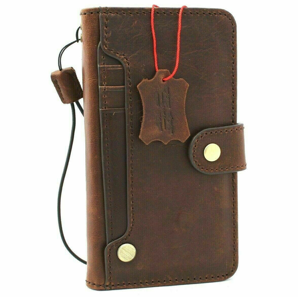 DavisCase genuine full leather wallet case for Samsung Galaxy A71 4G, with card slots, ID window, and wireless charging compatibility.