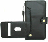 Echtes schwarzes Leder-Brieftaschenetui für Google Pixel 5, Buchkartenhalter, Retro-Ständer, luxuriöses kabelloses Laden 5G, Davis 1948
