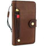 Genuine oil Leather Case for Google Pixel 4 Book Walletl holder Retro Stand Luxury IL Davis 1948 closure Wireless charging