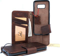 DavisCase genuine full leather Samsung Galaxy S10 book wallet case with card slots, magnetic stand, and removable cover in slim luxury style.