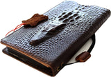 Genuine Leather Case for Google Pixel 6 6a 7A 7 8 pro Book Wallet Crocodile Design Retro Stand Luxury IL Davis 1948 5G wireless charging