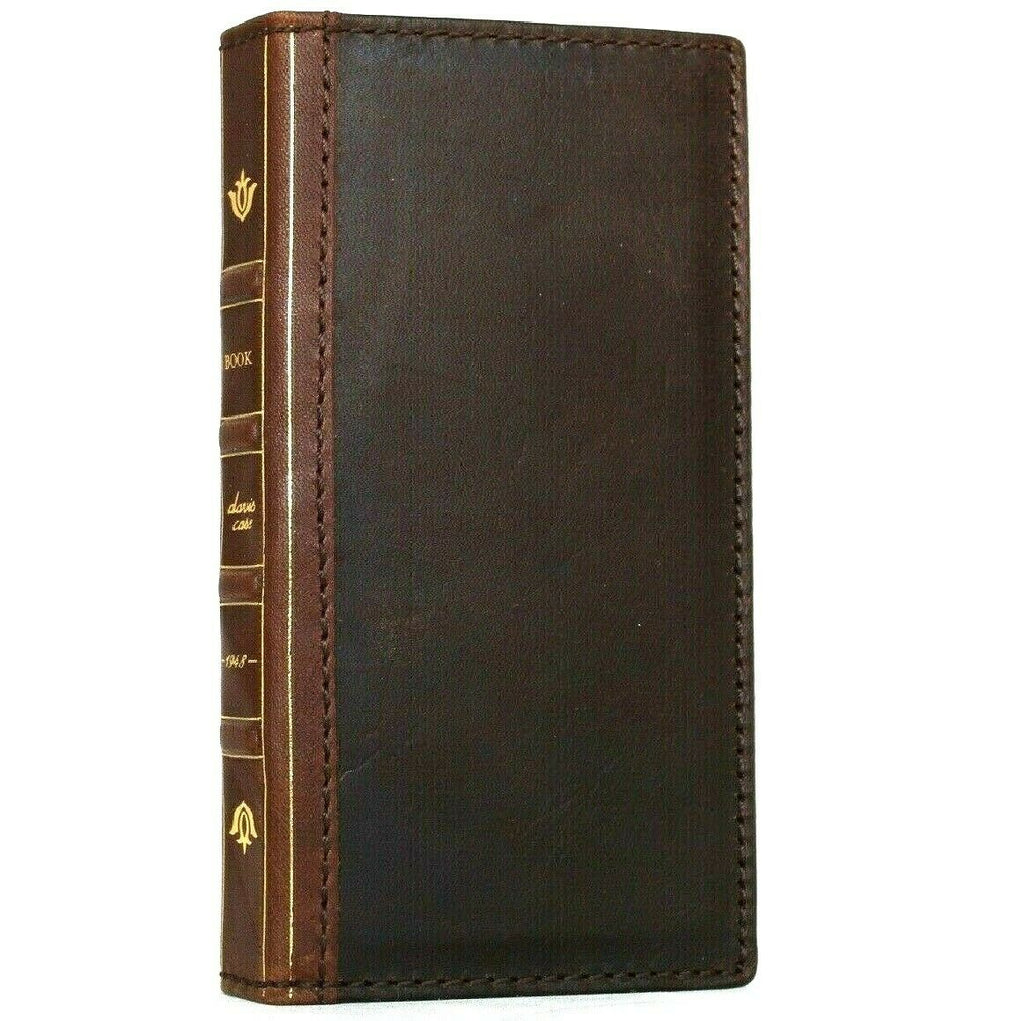 Genuine leather Bible book wallet case for Samsung Galaxy S20 Plus by DAVISCASE with card slots and wireless charging holder
