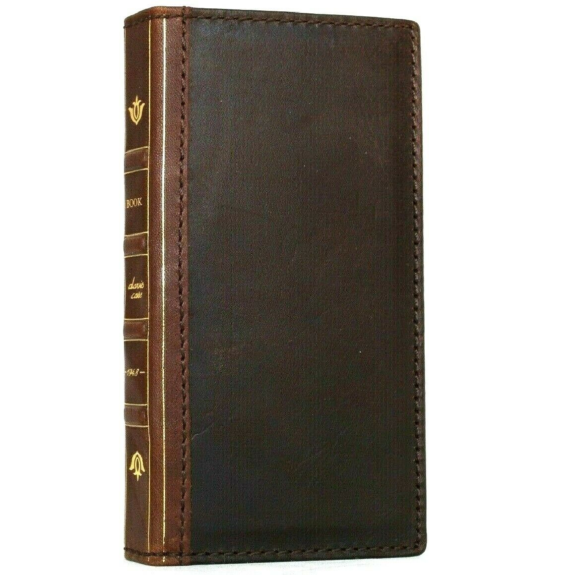 Genuine leather Bible book wallet case for Samsung Galaxy S20 Plus by DAVISCASE with card slots and wireless charging holder