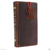 Véritable cuir véritable iPhone 7 classique housse bible portefeuille crédit titulaire livre luxe mince 1940 DavisCase