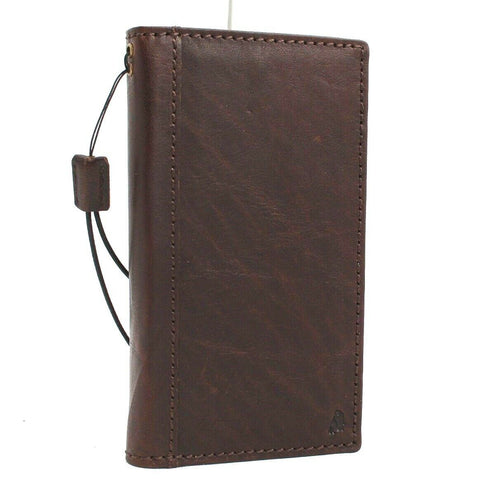 Genuine leather Case for Samsung Galaxy S10e book wallet cover Cards wireless charging dark rubber holder slim daviscase
