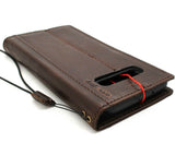 Genuine leather Case for Samsung Galaxy S10e book wallet cover Cards wireless charging dark rubber holder slim daviscase
