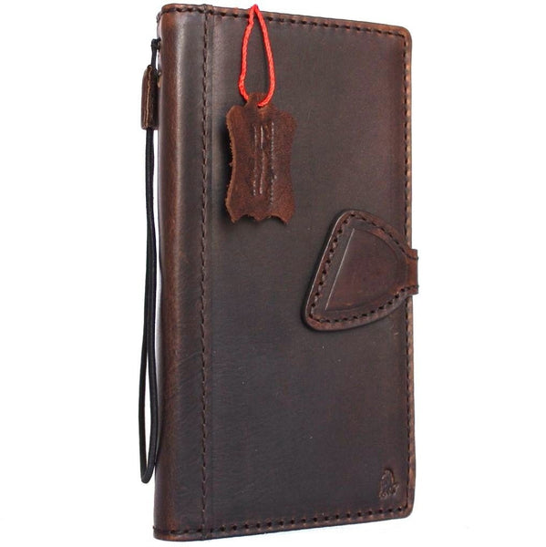 Genuine italian leather Case for Samsung Galaxy S8 plus book wallet magnetic handmade cover s Businesse daviscase
