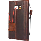 Genuine italian leather Case for Samsung Galaxy S8 PLUS book wallet handmade cover s Businesse daviscase
